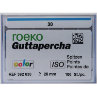 Guttapercha ISO color, 10 darab, ISO 030