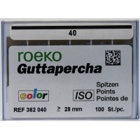 Guttapercha ISO color, 10 darab, ISO 040