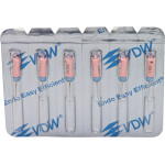 C-Pilot, Gyökércsatorna reszelő (kézzel), Fogantyú - műanyag ISO 6 sterilen csomagolva, röntgenopák, Nemesacél, 19 mm, 6 darab