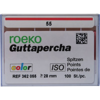 Guttapercha ISO color, 10 darab, ISO 055