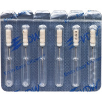 C-Pilot, Gyökércsatorna reszelő (kézzel), Fogantyú - műanyag ISO 15 sterilen csomagolva, röntgenopák, Nemesacél, 21 mm, 6 darab