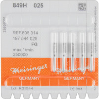 Diamanten 849, gyémántcsiszoló, fekete, ISO 025, FG, 5 darab