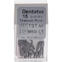 Classic Surtex Titan Wurzelstifte - Packung 15 Stück 9,3 mm, Ø 1,05 mm, Größe 1 - TST-M1