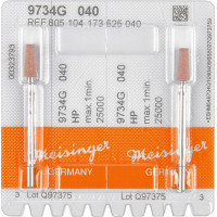 Diamantschleifer 9734, gyémánt-kerámia-polírozó, kék, ISO 040, HP, 2 darab