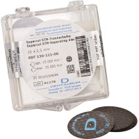 Supercut STM (111), Szeparáló korongok, szereletlen ISO 260 kék, 0,5 mm, 20 darab