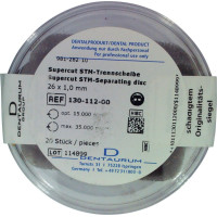 Supercut STM (112), Szeparáló korongok, szereletlen ISO 260 fehér, 1 mm, 20 darab