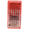 UNIMETRIC Kalibrierbohrer - csomag 6 Bohrer, sárga, méret 208 - C021320020800