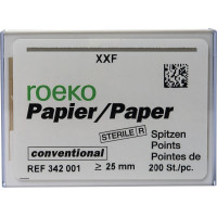 Conventional (1) (XXF), Papírcsúcs, sterilen csomagolva, fehér, Papír, 200 darab