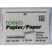Conventional (2) (XF), Papírcsúcs, sterilen csomagolva, fehér, Papír, 200 darab