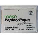 Conventional (4) (M), Papírcsúcs, sterilen csomagolva, fehér, Papír, 120 darab