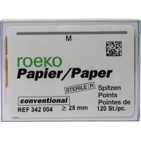 Conventional (4) (M), Papírcsúcs, sterilen csomagolva, fehér, Papír, 120 darab