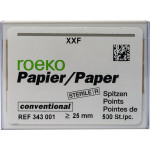 Conventional (1) (XXF), Papírcsúcs, sterilen csomagolva, fehér, Papír, 500 darab