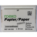 Conventional (2) (XF), Papírcsúcs, sterilen csomagolva, fehér, Papír, 500 darab