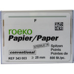 Conventional (3) (F), Papírcsúcs, sterilen csomagolva, fehér, Papír, 500 darab