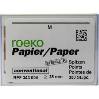 Conventional (4) (M), Papírcsúcs, sterilen csomagolva, fehér, Papír, 300 darab