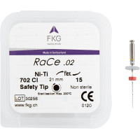 FKG RaCe gyökércsatorna tágító, gépi, 21 mm ISO 015, 2%, 5 darab