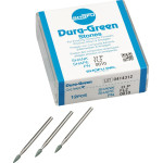 Dura Green (FL2) (ISO 25) Medium, Polírozó, Kézidarab (HP, Ø 2,35 mm, ISO 104) ISO 25 Láng, ISO-Forma 251, Szilíciumkarbid, 12 darab
