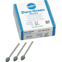 Dura Green (FL5) (ISO 65) Medium, Polírozó, Kézidarab (HP, Ø 2,35 mm, ISO 104) ISO 65 Láng, ISO-Forma 251, Szilíciumkarbid, 12 darab