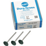Dura Green (IC7) (ISO 125) Medium, Polírozó, Kézidarab (HP, Ø 2,35 mm, ISO 104) ISO 125 Kehely, ISO-Forma 014, Szilíciumkarbid, 12 darab