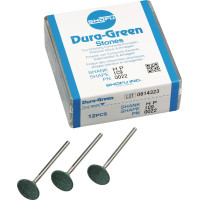 Dura Green (IC9) (ISO 135) Medium, Polírozó, Kézidarab (HP, Ø 2,35 mm, ISO 104) ISO 135 Kehely, ISO-Forma 014, Szilíciumkarbid, 12 darab