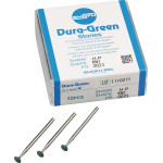 Dura Green (KN1) (ISO 50) Medium, Polírozó, Kézidarab (HP, Ø 2,35 mm, ISO 104) ISO 50 Kés, zöld, Szilíciumkarbid, 12 darab