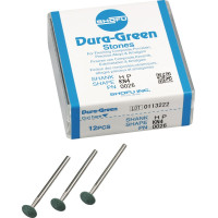 Dura Green (KN4) (ISO 80) Medium, Polírozó, Kézidarab (HP, Ø 2,35 mm, ISO 104) ISO 80 Kés, zöld, Szilíciumkarbid, 12 darab