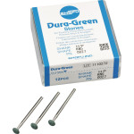 Dura Green (KN5) (ISO 60) Medium, Polírozó, Kézidarab (HP, Ø 2,35 mm, ISO 104) ISO 60 Kés, zöld, Szilíciumkarbid, 12 darab