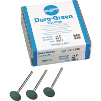 Dura Green (KN7) (ISO 125) Medium, Polírozó, Kézidarab (HP, Ø 2,35 mm, ISO 104) ISO 125 Kés, zöld, Szilíciumkarbid, 12 darab