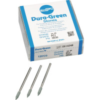 Dura Green (PC1) (ISO 30) Medium, Polírozó, Kézidarab (HP, Ø 2,35 mm, ISO 104) ISO 30 Torpedó, ISO-Forma 292, Szilíciumkarbid, 12 darab