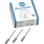 Dura Green (PC2) (ISO 50) Medium, Polírozó, Kézidarab (HP, Ø 2,35 mm, ISO 104) ISO 50 Torpedó, ISO-Forma 292, Szilíciumkarbid, 12 darab