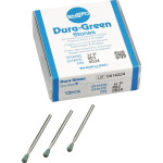 Dura Green (RD3) (ISO 36) Medium, Polírozó, Kézidarab (HP, Ø 2,35 mm, ISO 104) ISO 36 Körte, ISO-Forma 243, Szilíciumkarbid, 12 darab