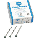 Dura Green (RD4) (ISO 50) Medium, Polírozó, Kézidarab (HP, Ø 2,35 mm, ISO 104) ISO 50 Gömb, ISO-Forma 001, Szilíciumkarbid, 12 darab