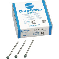 Dura Green (RD4) (ISO 50) Medium, Polírozó, Kézidarab (HP, Ø 2,35 mm, ISO 104) ISO 50 Gömb, ISO-Forma 001, Szilíciumkarbid, 12 darab