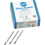 Dura Green (TC3) (ISO 30) Medium, Polírozó, Kézidarab (HP, Ø 2,35 mm, ISO 104) ISO 30 Fenyoforma, ISO-Forma 173, Szilíciumkarbid, 12 darab