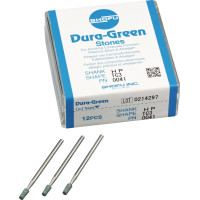 Dura Green (TC3) (ISO 30) Medium, Polírozó, Kézidarab (HP, Ø 2,35 mm, ISO 104) ISO 30 Fenyoforma, ISO-Forma 173, Szilíciumkarbid, 12 darab