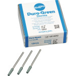 Dura Green (TC4) (ISO 40) Medium, Polírozó, Kézidarab (HP, Ø 2,35 mm, ISO 104) ISO 40 Fenyoforma, ISO-Forma 173, Szilíciumkarbid, 12 darab