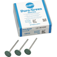 Dura Green (WH6) (ISO 130) Medium, Polírozó, Kézidarab (HP, Ø 2,35 mm, ISO 104) ISO 130 Korong, ISO-Forma 371, Szilíciumkarbid, 12 darab