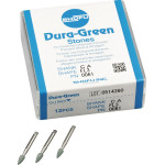 Dura Green (FL3) (ISO 30) Medium, Polírozó, Könyökdarab (CA, Ø 2,35 mm, ISO 204) ISO 30 Láng, ISO-Forma 251, Szilíciumkarbid, 12 darab