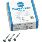 Dura Green (RE1) (ISO 62) Medium, Polírozó, Könyökdarab (CA, Ø 2,35 mm, ISO 204) ISO 62 Korong, kerek, Szilíciumkarbid, 12 darab