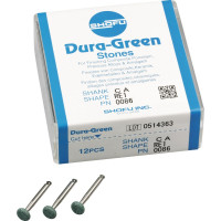 Dura Green (RE1) (ISO 62) Medium, Polírozó, Könyökdarab (CA, Ø 2,35 mm, ISO 204) ISO 62 Korong, kerek, Szilíciumkarbid, 12 darab