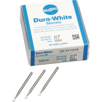 Dura White (FL1) (ISO 30) Fine, Polírozó, Kézidarab (HP, Ø 2,35 mm, ISO 104) ISO 30 Láng, ISO-Forma 251, Alumíniumoxid, 12 darab