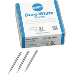 Dura White (RD2) (ISO 24) Fine, Polírozó, Kézidarab (HP, Ø 2,35 mm, ISO 104) ISO 24 Körte, ISO-Forma 243, Alumíniumoxid, 12 darab