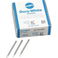 Dura White (RD2) (ISO 24) Fine, Polírozó, Kézidarab (HP, Ø 2,35 mm, ISO 104) ISO 24 Körte, ISO-Forma 243, Alumíniumoxid, 12 darab