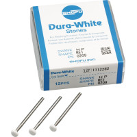 Dura White (RE1) (ISO 62) Fine, Polírozó, Kézidarab (HP, Ø 2,35 mm, ISO 104) ISO 62 Korong, kerek, Alumíniumoxid, 12 darab