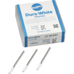 Dura White (TC4) (ISO 40) Fine, Polírozó, Kézidarab (HP, Ø 2,35 mm, ISO 104) ISO 40 Fenyoforma, ISO-Forma 173, Alumíniumoxid, 12 darab