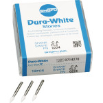 Dura White (FL3) (ISO 30) Fine, Polírozó, Könyökdarab (CA, Ø 2,35 mm, ISO 204) ISO 30 Láng, ISO-Forma 251, Alumíniumoxid, 12 darab