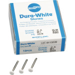 Dura White (RE1) (ISO 62) Fine, Polírozó, Könyökdarab (CA, Ø 2,35 mm, ISO 204) ISO 62 Korong, kerek, Alumíniumoxid, 12 darab