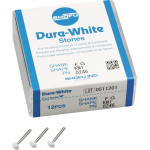 Dura White (KN1) (ISO 50) Fine, Polírozó, Turbina (FG, Ø 1,6 mm, ISO 314) ISO 50 Kés, fehér, Alumíniumoxid, 12 darab