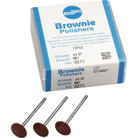Silikonpolierer BROWNIE®, szilikon polírozó, (fém, amalgám) KN7, HP, 12 darab