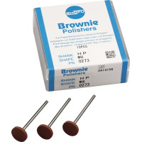 Silikonpolierer BROWNIE®, szilikon polírozó, (fém, amalgám) WH6, HP, 12 darab